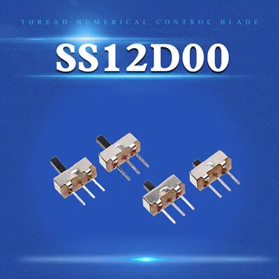 20Pcs/LOT SS12D00 Interruptor On-off Mini Slide Switch 3 Pin 2 Posit~hf • $3.76