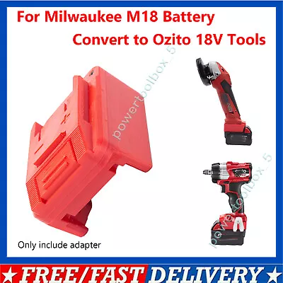 For Milwaukee 18V M18 Battery Adapter Convert To OZITO 18V Cordless Tools AU • $33.99