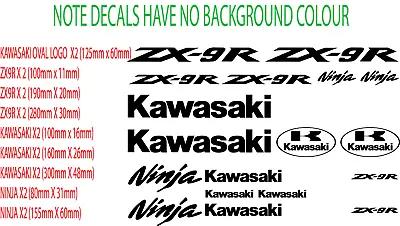 £10.99 • Buy 18 X Motorcycle   Style Decals Stickers Non Oem Zzr Zxr10 Zx9r Zx6r Ninja Er..  