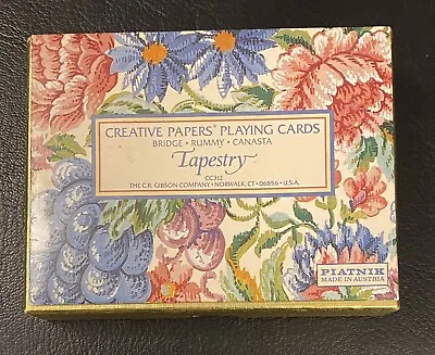 Creative Papers Tapestry - 2 Deck Set Of Vintage Playing Cards - Piatnik Austria • $9.20