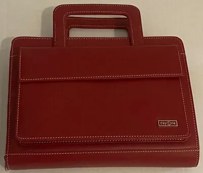 Day One By Franklin Covey 7-Ring Red Planner Organizer • $35.95