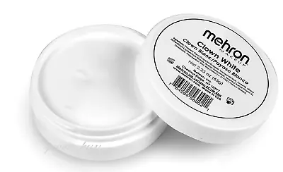 Mehron Makeup_clown White_professional Stage Makeup Face Body Cream Paint_2.25oz • $9.95