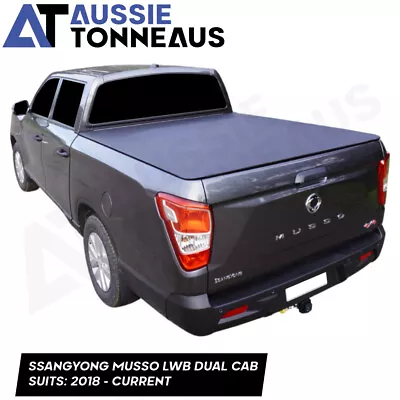 Clip On Tonneau Cover For Ssangyong Musso LWB (XLV) Dual Cab (2018 - Current)  • $319