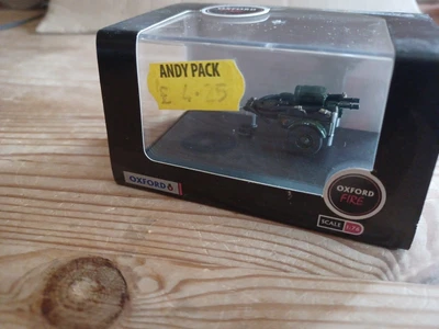 £2.49 • Buy Oxford Fire Green AFS Coventry Climax Pump Trailer Scale 1.76 76CCP002