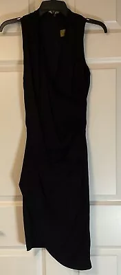 Nicole Miller Sexy Black Dress Size 4 Asymmetrical Cocktail • $12