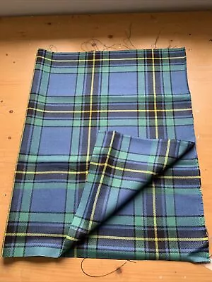 Murray Elibank Ancient Tartan Fabric Medium Weight 100% Wool 82.5cm  X 51cm • £26