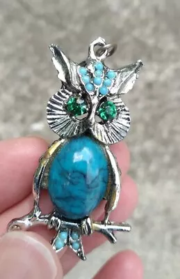 Costume Jewelry Owl Pendant Vintage  • $8.50