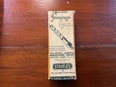 VTG RUSSELL JENNINGS No.309  7 1/2 No.16 Turned Shank Machine Dowel Full Box • $68