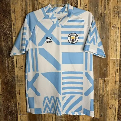 Manchester City Training Pre-Match Soccer Jersey Puma Men’s Sz M • $35