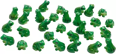 30 Pcs Resin Mini Frogs Green Frog Miniature Figurines Animals Model Fairy Garde • $11.98