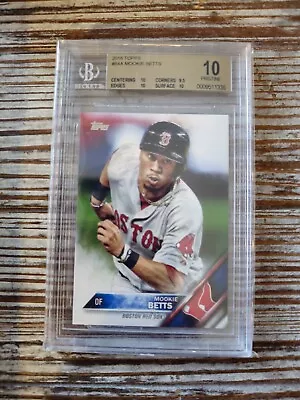 Mookie Betts 2016 Topps #84 Parallel BGS 10 Pristine - Rare • $55