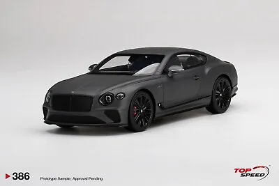 Bentley Continental Gt Speed 2022 Anthracite - Topspeed Ts0386 1/18 • $399.89
