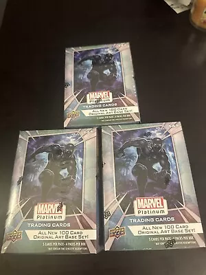 2023-24 Upper Deck Marvel Platinum Blaster Box Trading Cards New Release • $34.99
