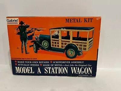 Vintage Model A Station Wagon Unassembled Kit . Gabriel Ind.  #4858 • $14.99