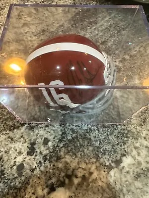 Mark Ingram Alabama Crimson Tide Autographed Signed Football Mini Helmet With Ca • $46