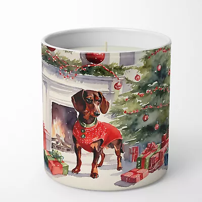 Dachshund Cozy Christmas 10 Oz Decorative Soy Candle DAC2642CDL • $20.99