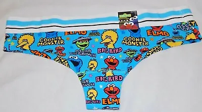 Women's Underwear Sesame Street Size Large 7 Cookie Monster NEW Panties Juniors • $11.73