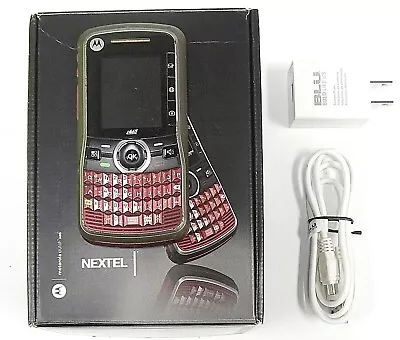 Motorola Clutch I465 - Red ( Nextel ) Cellular Phone - Bundled • $24.64