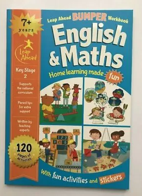 £8.99 • Buy Maths & English Leap Ahead Bumper Workbook Ages 7+ Years Year 3 & 4 KS2 New