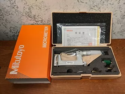 MITUTOYO 1-2 Inch MULTI ANVIL MICROMETER NO 117-108 W/ CASE & STANDARD - NEW • $239.99