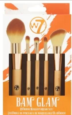 W7 BAM GLAM Bamboo Make Up 5 Brush Set • £8.99