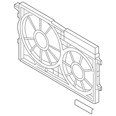 $214.65 • Buy Genuine Volkswagen 2013-2021 Jetta Passat Engine Cooling Fan Shroud 1KM-121-205