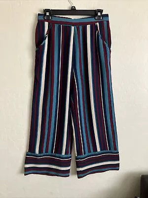 Band Of Gypsies BOHO Pants Medium Pull On Stripes Womens M  • $11.95