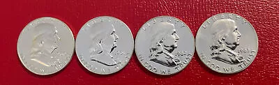 1960-1963 Proof Franklin Silver Half Dollar! Lot Of 4! Bu+++ Condition! • $99.95