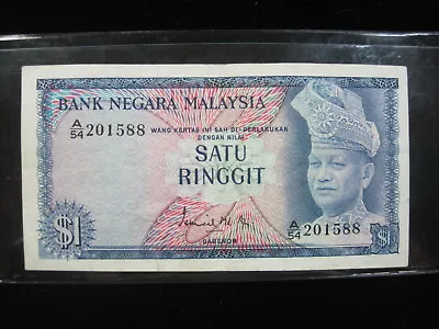 Malaysia 1 Ringgit 1967 - 1972 P1 52# Currency Banknote Money • $19.90