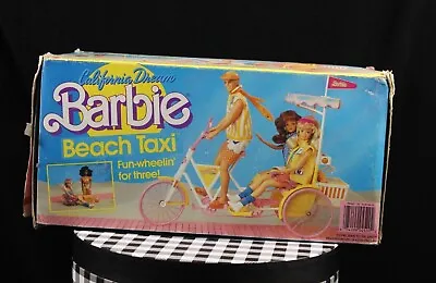 California Dream Barbie Beach Taxi Playset Bicycle 1987 Vtg NIB Assembly Needed • $80