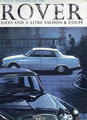 Rover 2000 P6 3-Litre Saloon & Coupe P5 UK Market Sales Brochure C.1964 • £14.99