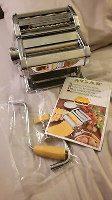 $35 • Buy Marcato Atlas Pasta Maker Model 150 Deluxe Hand Crank Machine Made In Italy