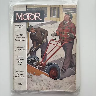 Motor Magazine February 1947 Issue - Second Detroit On West Coast • $9.99