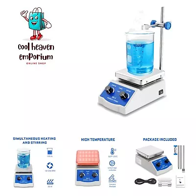 Magnetic Stirrer Hot Plate W/Stir Bar100-2000rpm Magnetic Hotplate Stirrer ... • $83.99