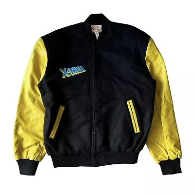 $250 • Buy Vintage 1990s Marvel Comics  X-Men Sichel Leather Wool Varisty Jacket USA Made  