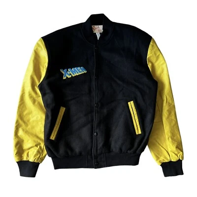 $250 • Buy Vintage 1990s Marvel Comics  X-Men Sichel Leather Wool Varisty Jacket USA Made  