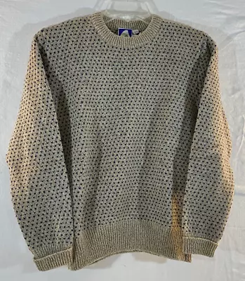 Vintage Sierra Designs Men's Classic Pullover Sweater Beige & Navy SIze Men's S • $39.95