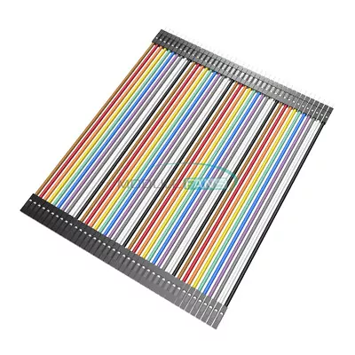 40PCS Dupont 10CM Male To Female Jumper Wire Ribbon Cable For Arduino MF • $1.83