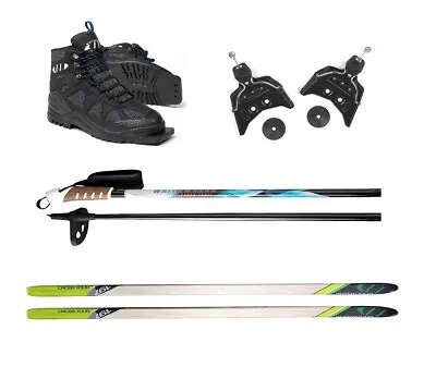 Whitewoods 75mm 3-Pin Cross Country Ski Package 207cm (for Skiers 180 Lbs & Up) • $299.99