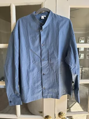 Le 17 Septembre Men’s Crinkled Shirt Chambray Medium  • $20