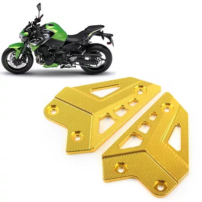 Motorcycle Footrest Rear Set Heel Plates Guard Protector Fit KAWASAKI Z900 17-23 • $26.12