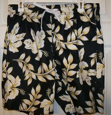 Merona Hawaiian Floral Style Swim Trunks Board Shorts Mens Size Large NWT  • $16.90