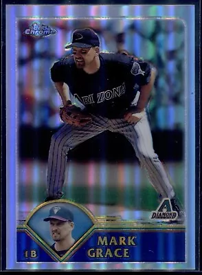 2003 Topps Chrome Rare Silver Refractor #390 Mark Grace Dbacks SSP • $40