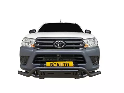 Heavy Duty Steel Nudge Bar Bumper Suitable For Toyota HiLux 15-23 Light Tab • $399.95