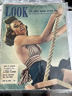 Look Magazine May 21 1940 Native Son Richard Wright Joan Bennett Ilka Chase • $25