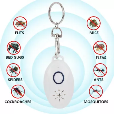 Portable Ultrasonic Mosquito Killer Mouse Insect Repeller USB Charging • £8.58