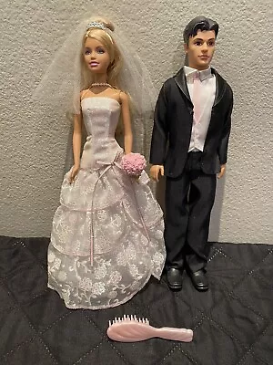 Barbie Wedding Day Sparkle Doll Groom Ken N4970  N8283 Mattel 2009 Collectible • $25