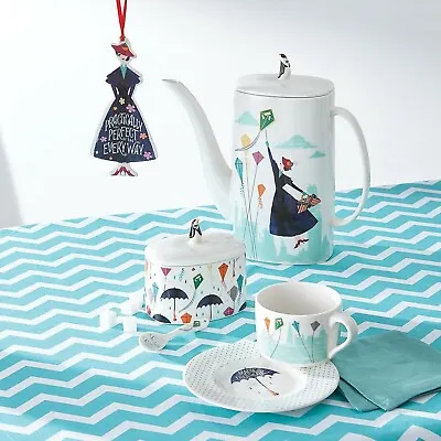 Lenox Disney Mary Poppins Tea Set Teapot Sugar Bowl Teacup Saucer Ornament NEW • $185