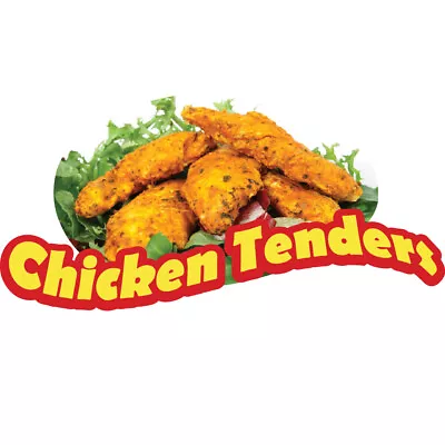 CHICKEN TENDERS Concession Decal Sign Cart Trailer Stand Sticker Equipment • $12.98