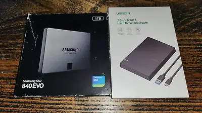 Samsung - 840EVO 1TB SSD (Used) + USB Caddy Bundle (New) - Immaculate Condition • £70